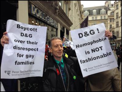 London protest against Dolce \u0026 Gabbana 